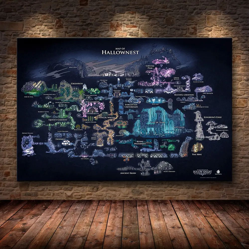 Star Map Poster - Plakat z mapą Hallowesta z Hollow