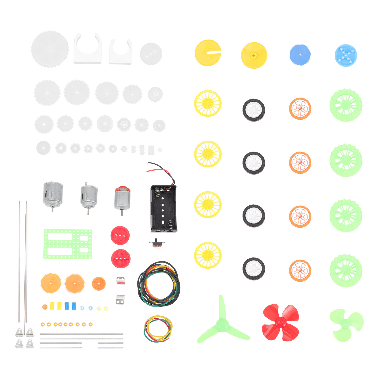 Science Kit - Zestaw silnika prądu stałego, 112 elementów: